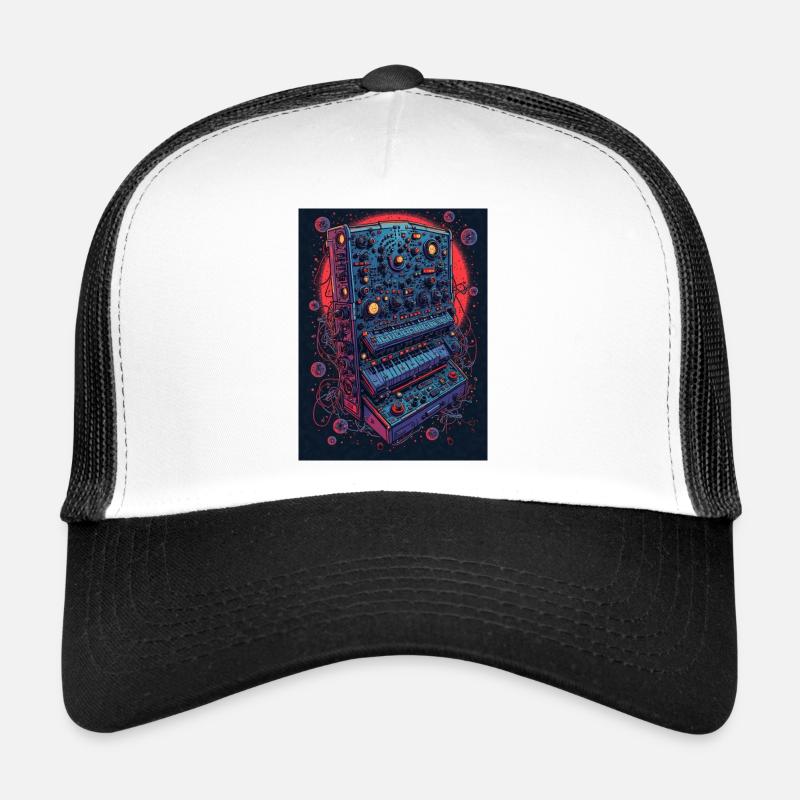 Futuristisches elektronisches Musikgerät Trucker Cap