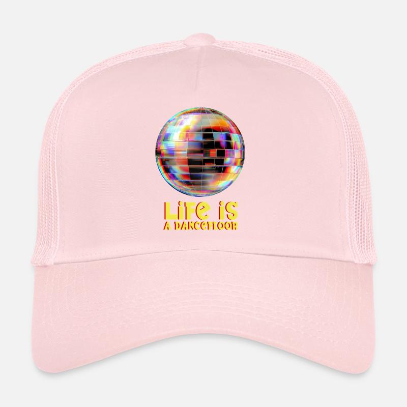 Globe disco aux couleurs vives Casquette trucker 