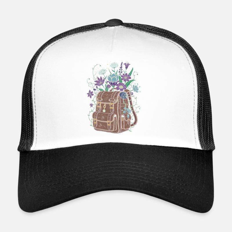 Rucksack mit Blumen Trucker Cap