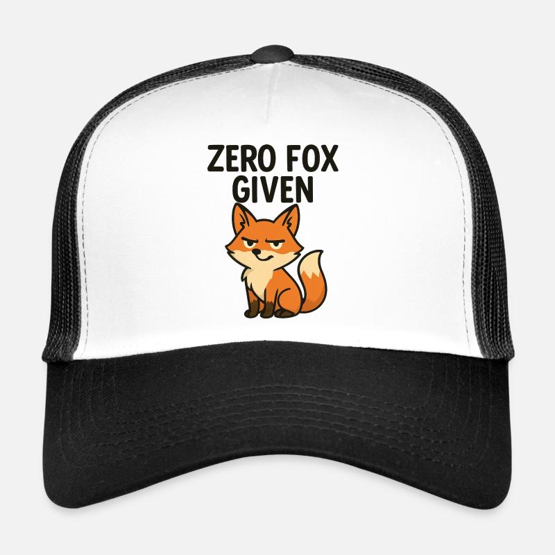 Minimalist Sassy Fox Illustration Trucker Cap