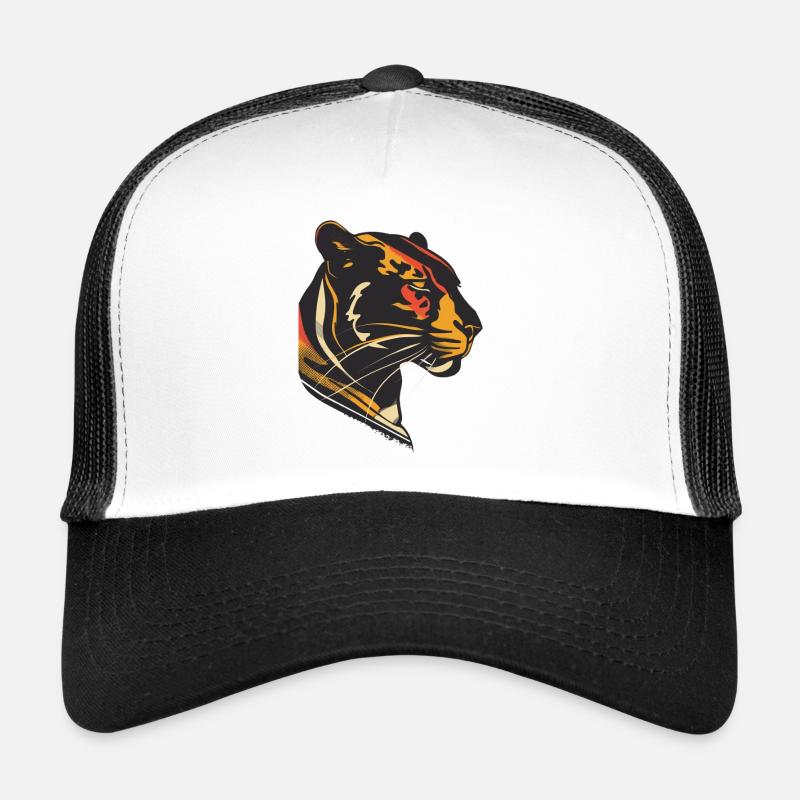 Elegante Panther Silhouette Design Trucker Cap