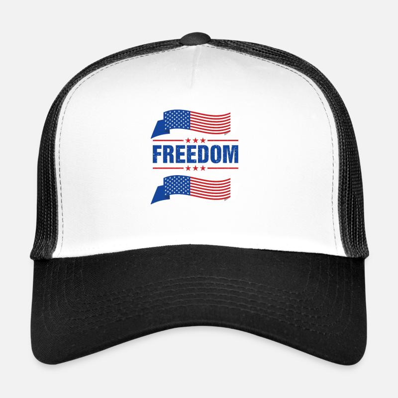 Stylish freedom flag motifs Trucker Cap