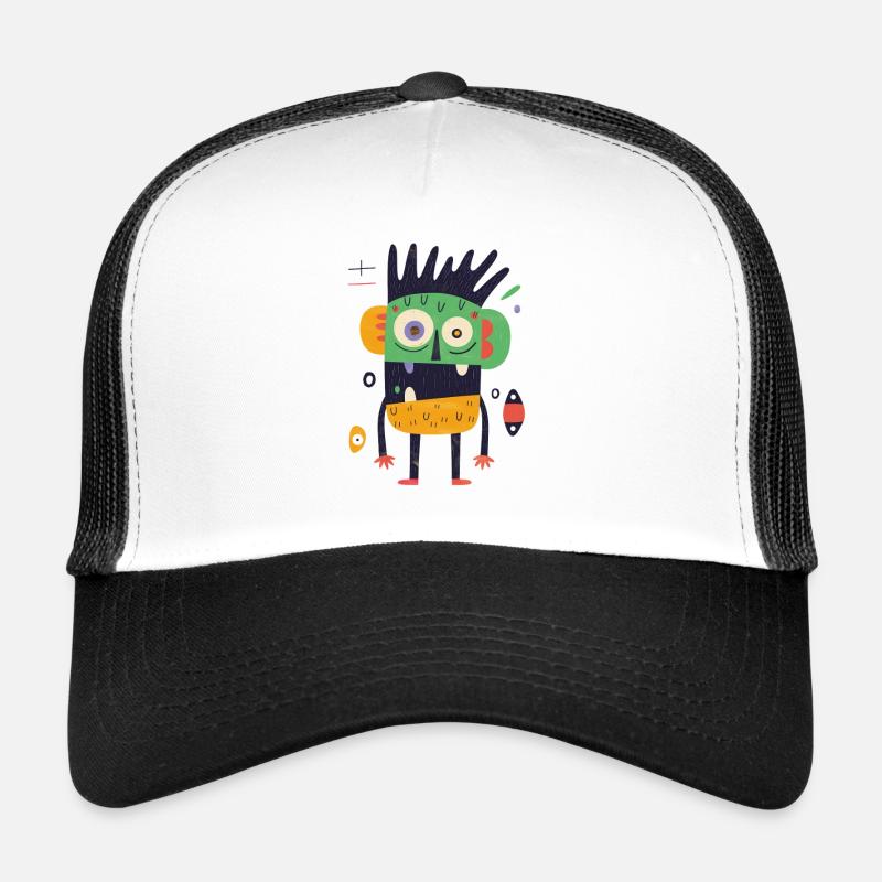 Monstre fou coloré Casquette trucker 