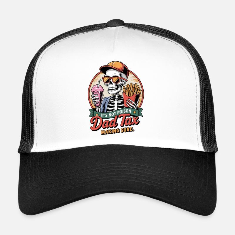 Drôle de papa squelette Impôt Casquette trucker 