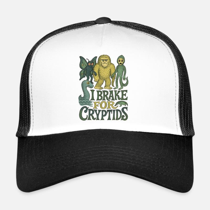 Illustration de la nature d'une créature cryptide Casquette trucker 