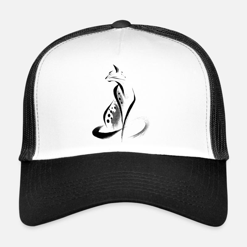 Abstract Cheetah Trucker Cap