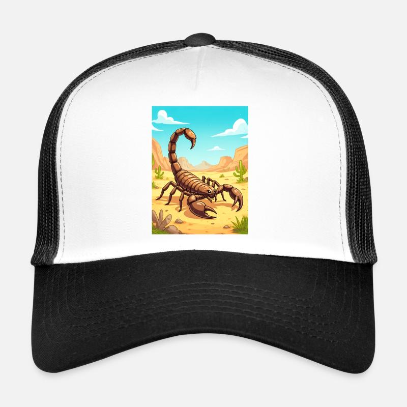Deathstalker Scorpion – mortel dans le désert Casquette trucker 