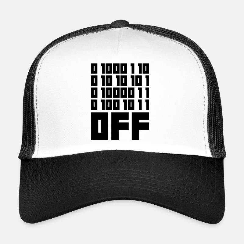 Binary Code F**k OFF – Nerd Humor & Geek Code Trucker Cap