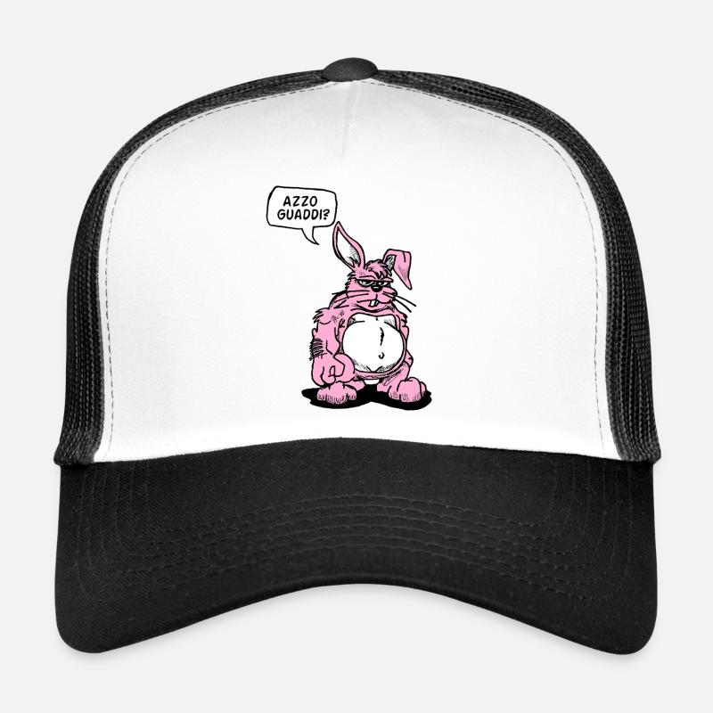 Dessin animé ironique Lapin Casquette trucker 