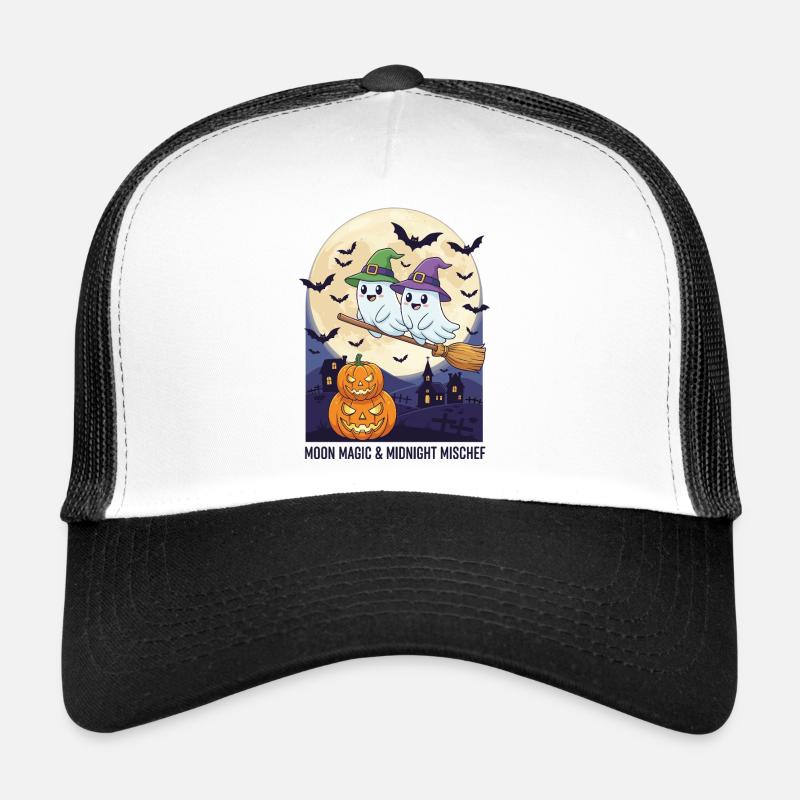 Magie de la lune et méschef de minuit Casquette trucker 