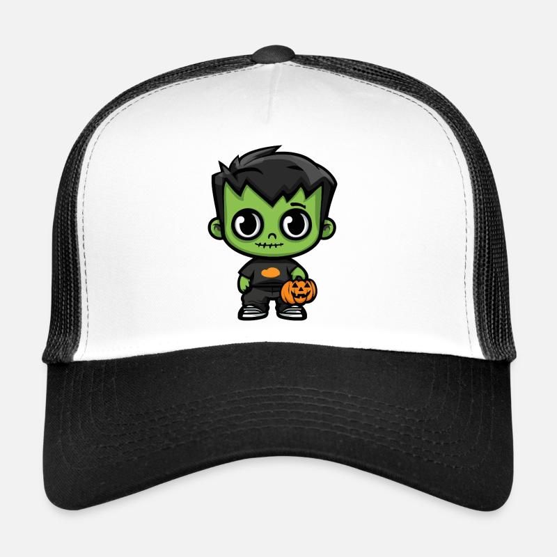 Zombie Halloween Cute Comic Trucker Cap