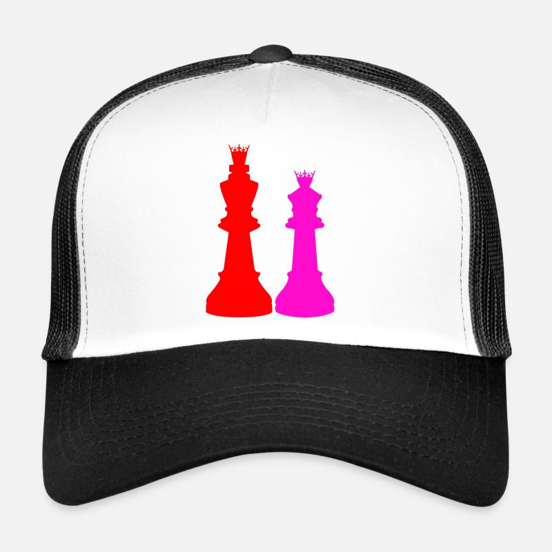 Double Chess Queen Silhouettes Casquette trucker 
