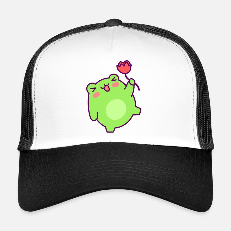 Petit Bonhomme Vert Tulipe Joyeuse Casquette trucker 