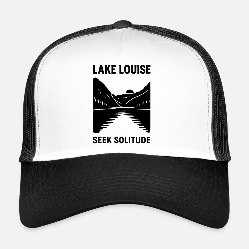 Silhouette du lac Louise Casquette trucker 