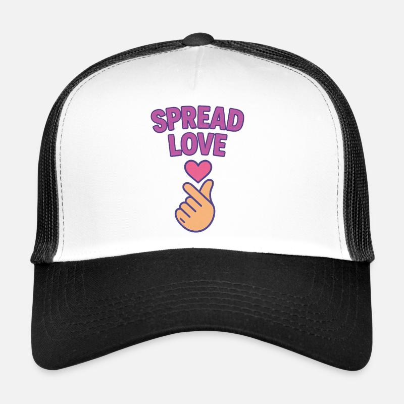 K-POP Spread Love : Geste de la main du cœur Casquette trucker 