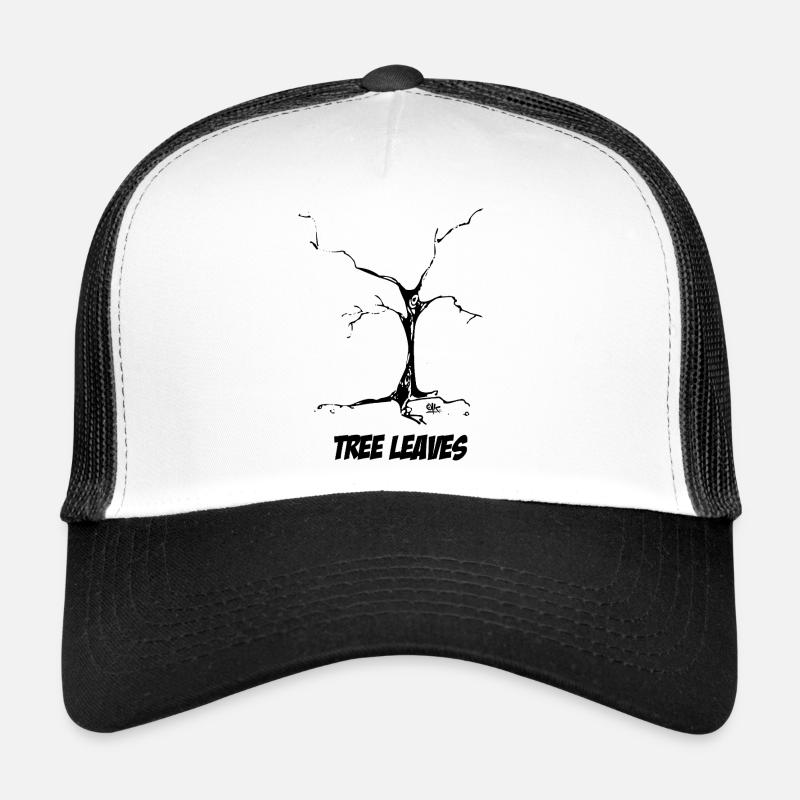 Arbre - Casquette trucker  - blanc/noir