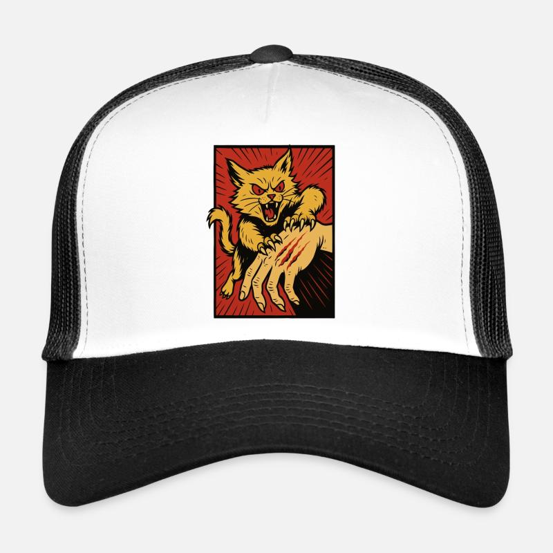 Crimson Claw Cat Angriff Trucker Cap