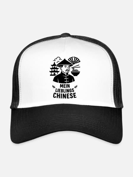 My favorite Chinese - Trucker Cap - white/black - Front