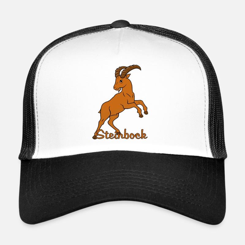 Sternzeichen Steinbock mit Schriftzug Trucker Cap