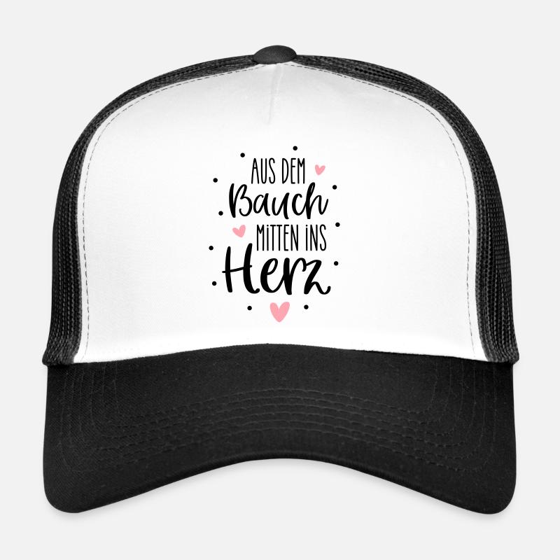Aus dem Bauch mitten ins Herz | Babys & Geburt Trucker Cap