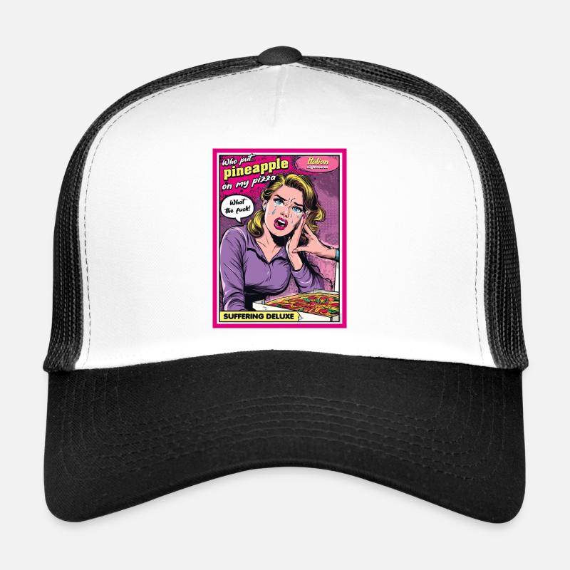 Pas d’ananas sur la pizza Casquette trucker 