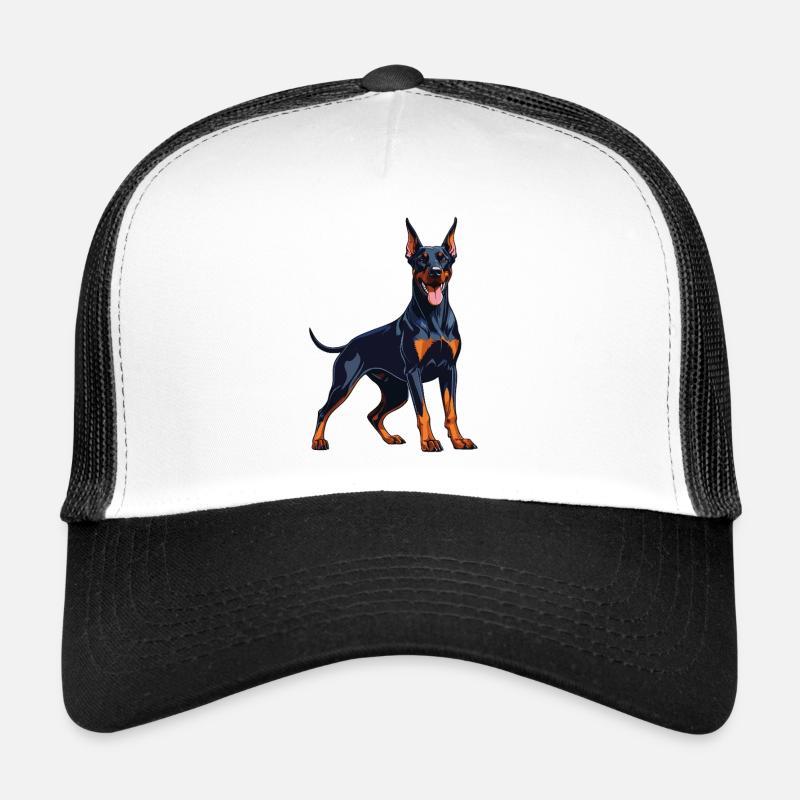 Strong Doberman – Expressive Dobie Design Trucker Cap