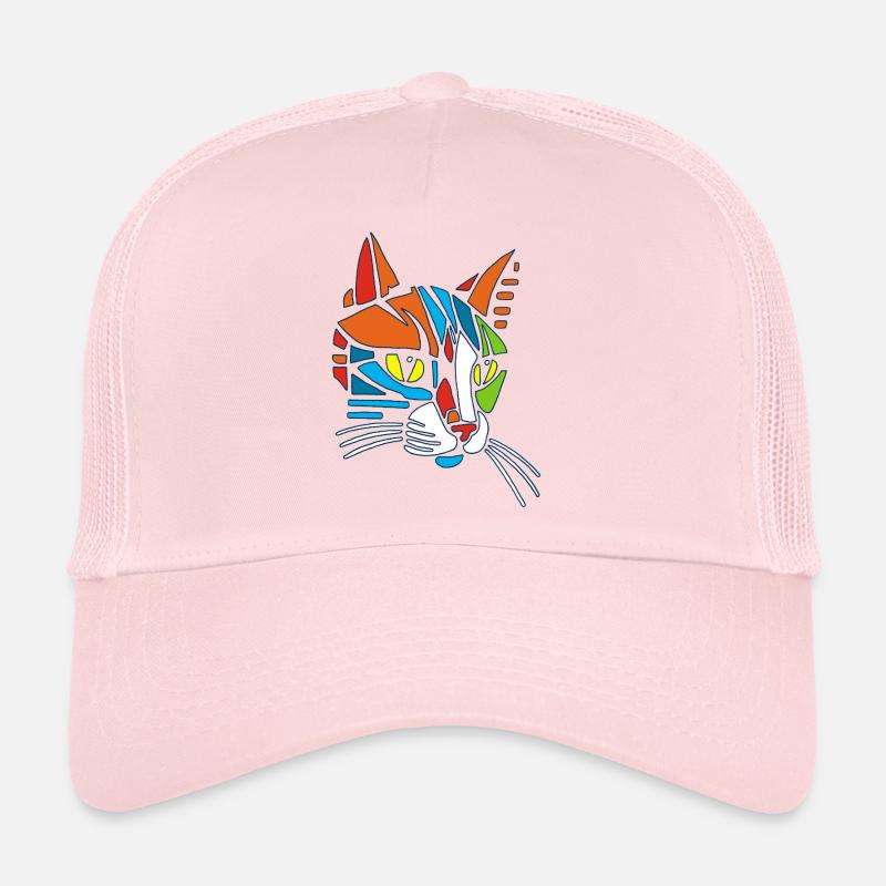Chat Mosaïque tribal Casquette trucker 