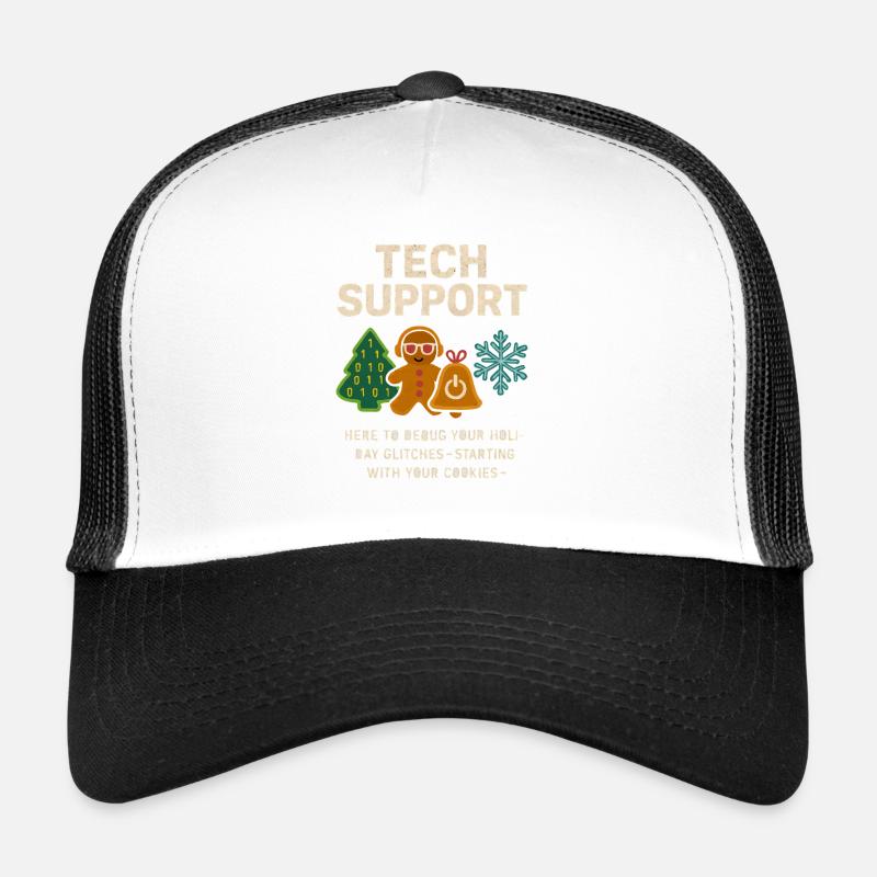 Débogage du support informatique des cadeaux de Noël administratifs Casquette trucker 