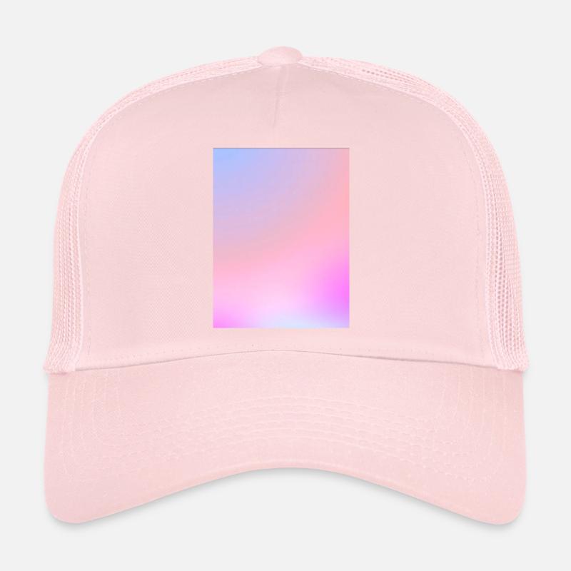 Dreamy Cotton Candy Pastel Gradient Trucker Cap