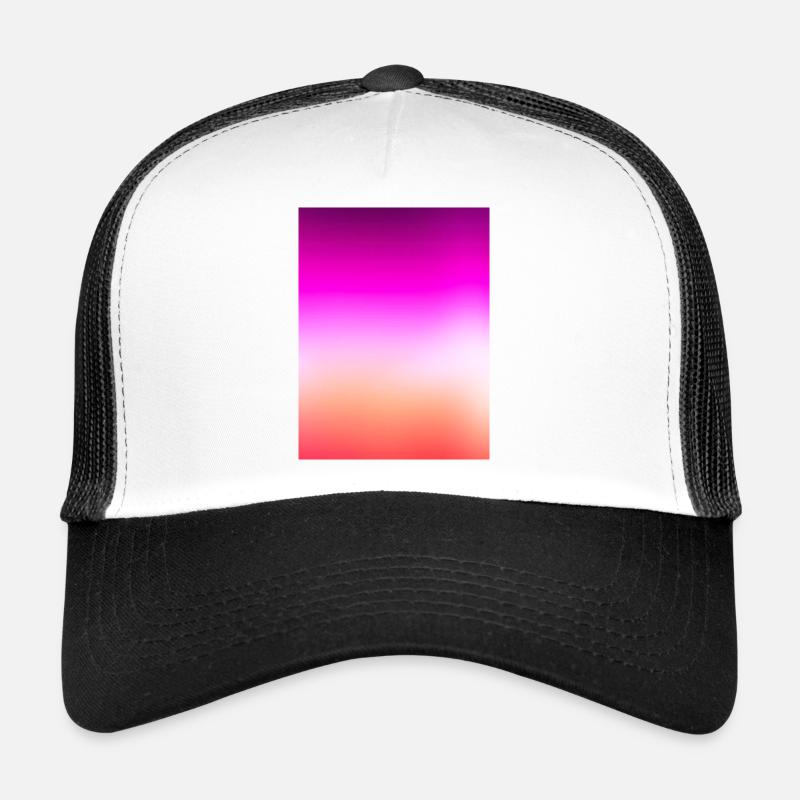Dégradé de coucher de soleil pastel radiant Casquette trucker 