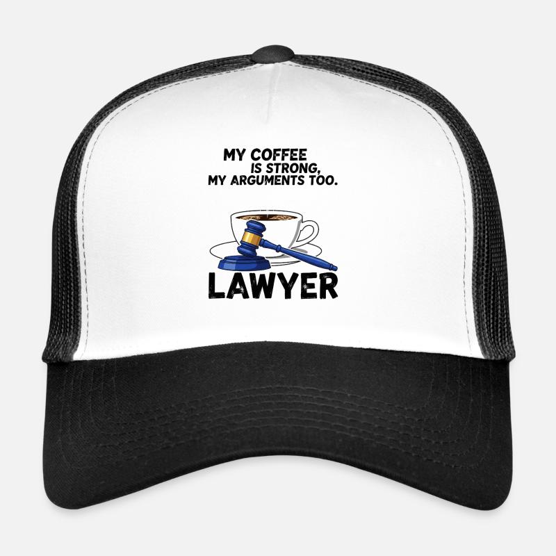 Kaffeejurist Spruch Perfektes Shirt Design Anwalt Trucker Cap