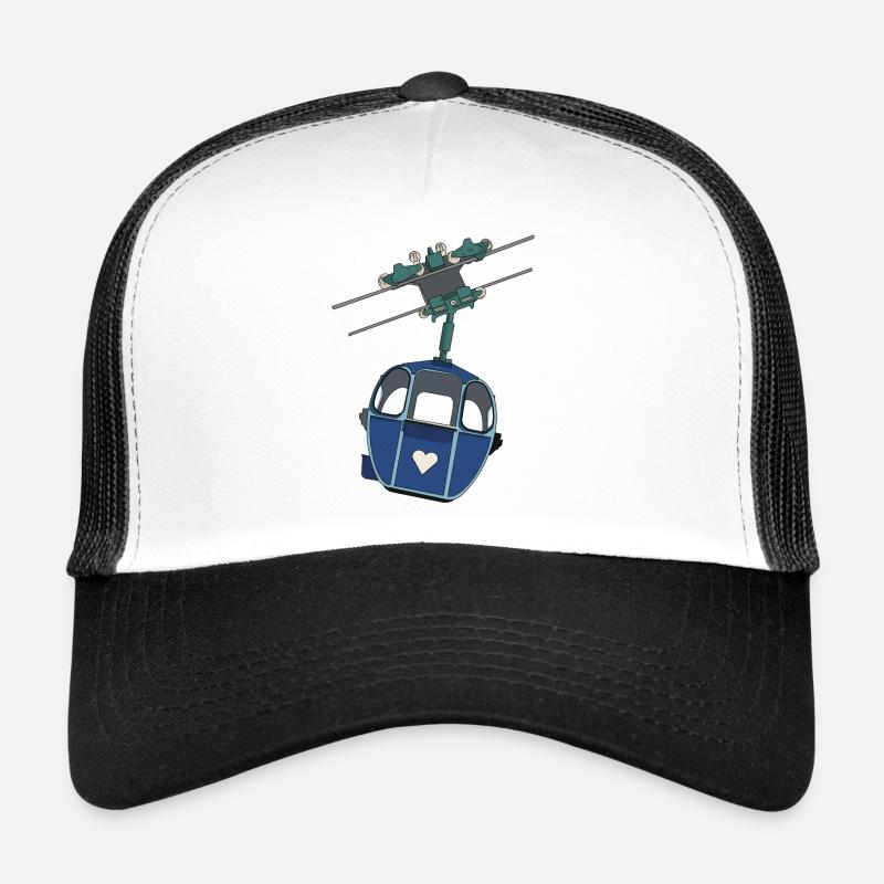 Gondola with heart - Trucker Cap - white/black