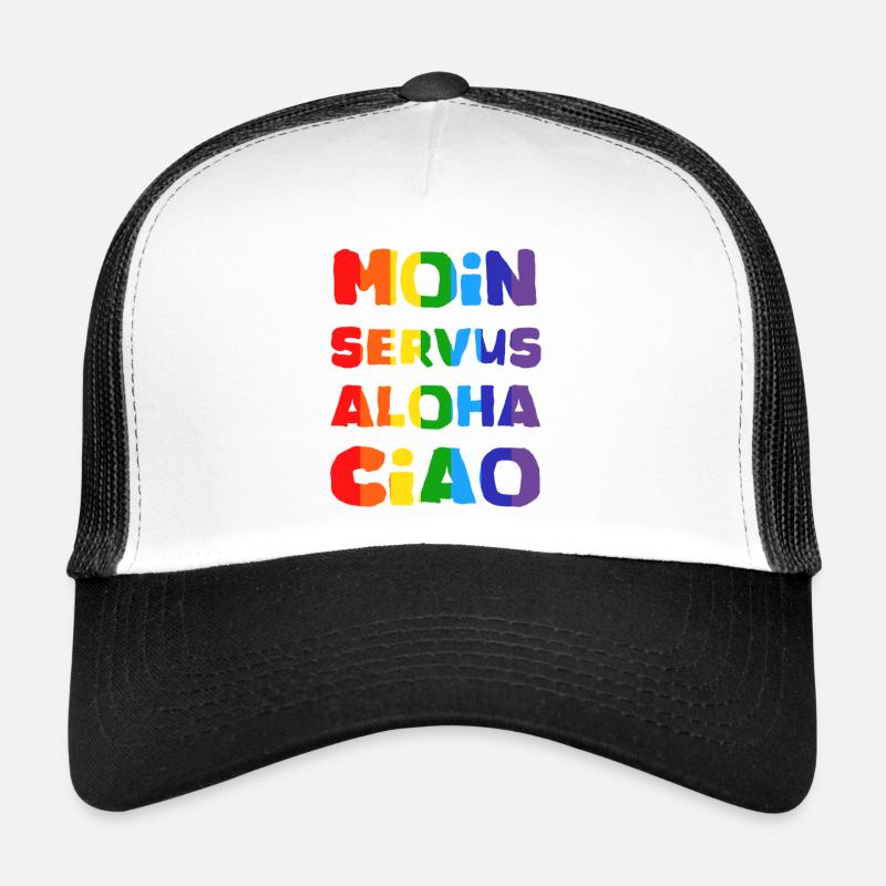 Rainbow Greetings Collection Trucker Cap