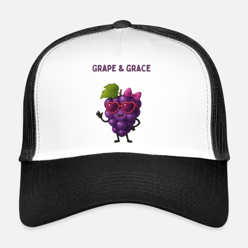 Grape  Grace - Traube mit Herzbrille  Trucker Cap