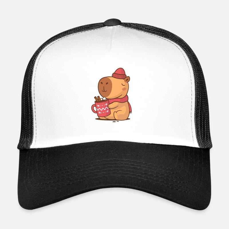 Vacances douillettes à Capybara Casquette trucker 