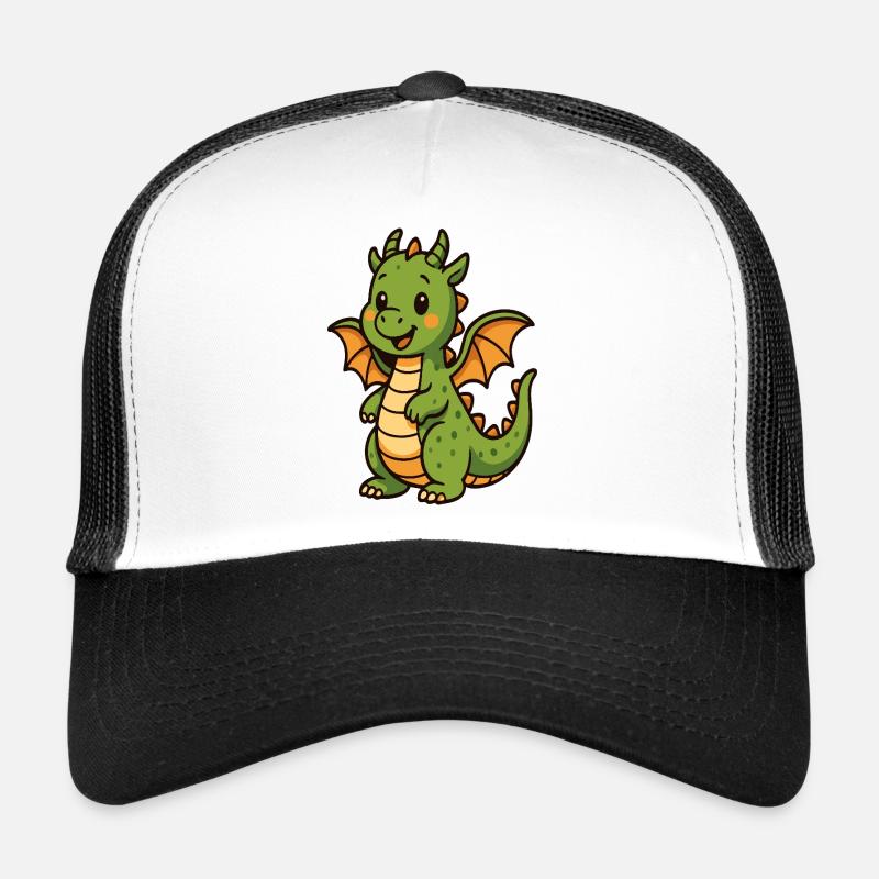 Petit dragon dans un style de bande dessinée Casquette trucker 
