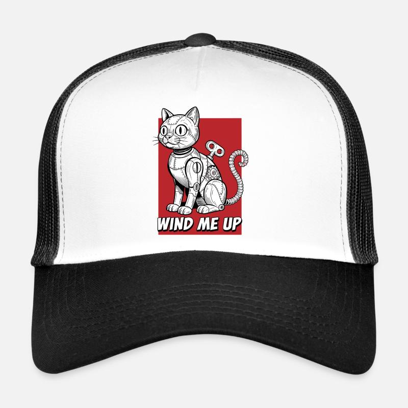 Robot chat Wind Me Up Casquette trucker 