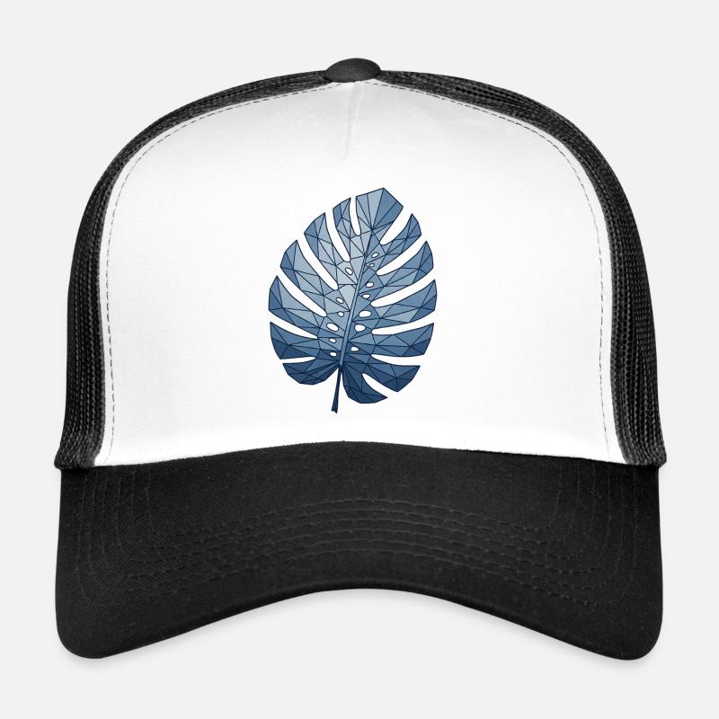 Bleu Monstra Géométrique Casquette trucker 