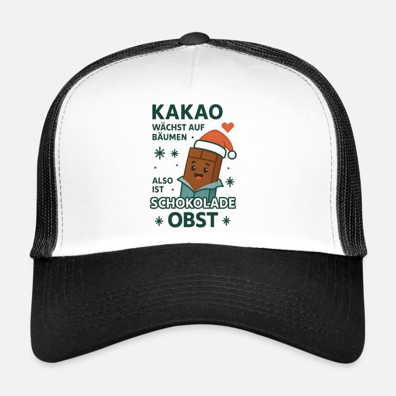 Cocoa Saying Christmas – Chocolate Fruit Trucker Cap