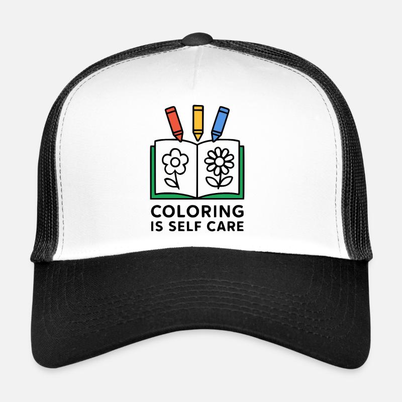 Coloring Is Self Care Trucker Cap