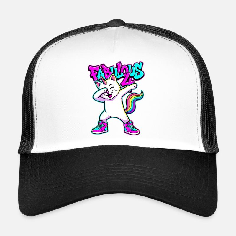 Fabulous 4 Dabbing Caticorn Trucker Cap