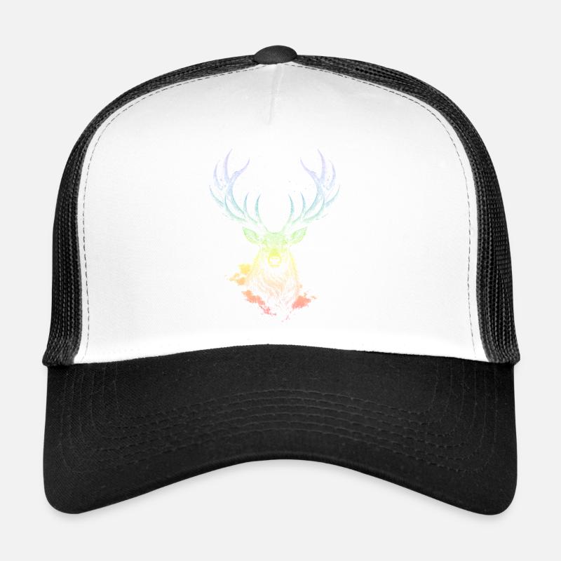 Rainbow Deer Nebula Spectrum Trucker Cap