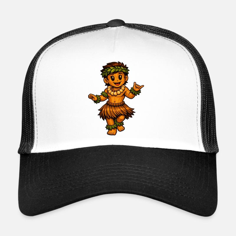 Hula Dancer Hawaiian Style Trucker Cap