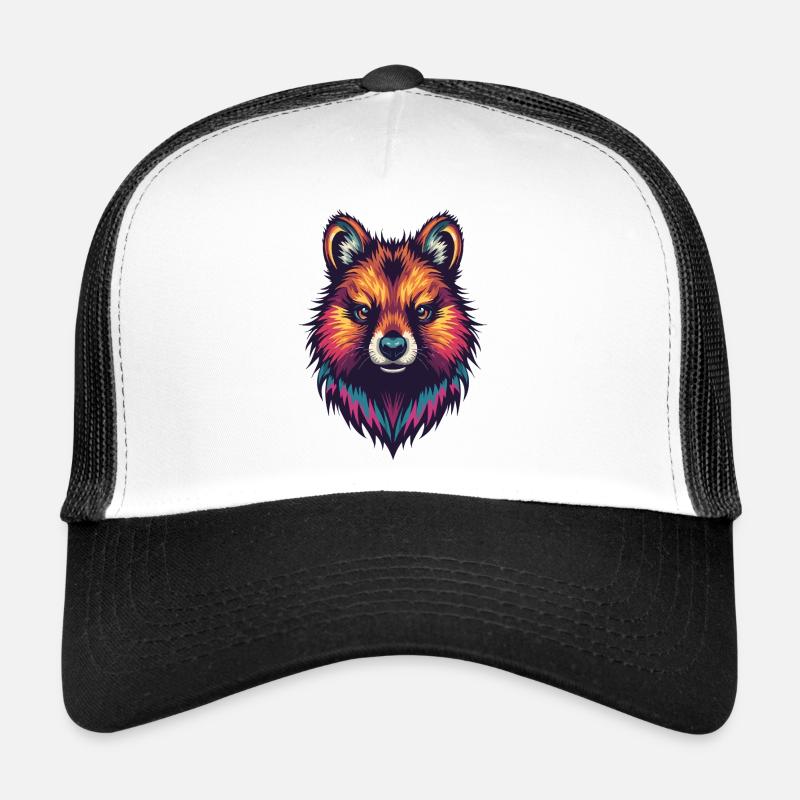 Portrait coloré de quokka Casquette trucker 