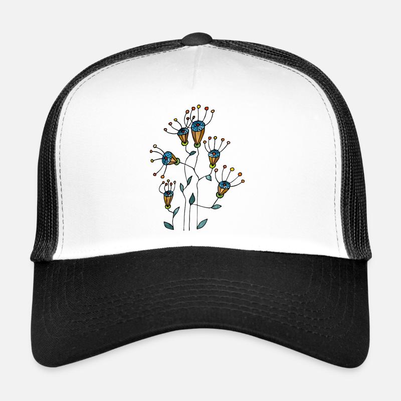 Fleur Casquette trucker 