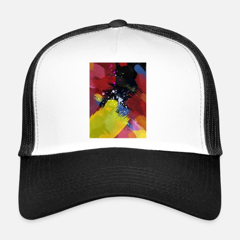 Colour explosion Abstract colour areas Trucker Cap