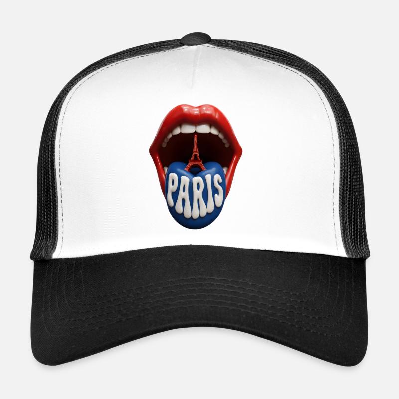 Paris Tongue Pop Art Trucker Cap
