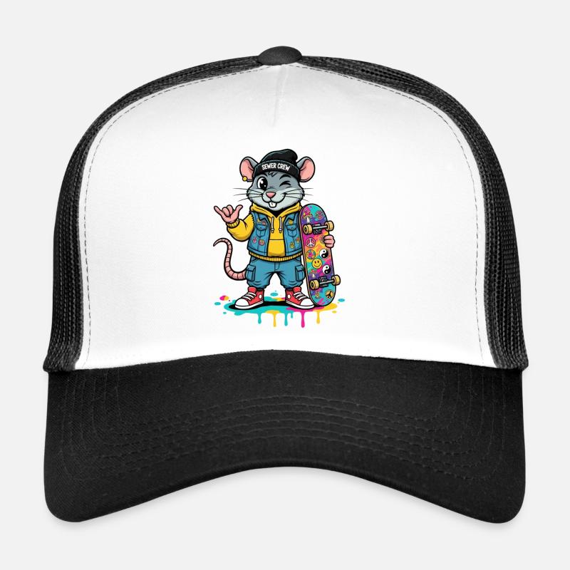 Ratten-Skater Sewer Crew Trucker Cap