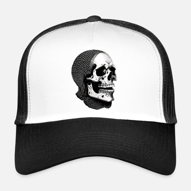 Schädel im Netzschal Trucker Cap