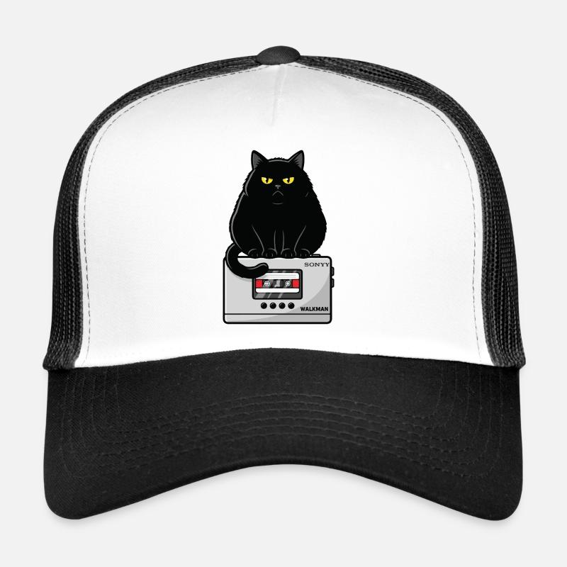 Walkman Loaf Chat Musique K7 Casquette trucker 